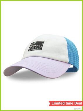 Women's Low Profile Trucker Hat Mesh Baseball Cap Adjustable Outdoor Summer